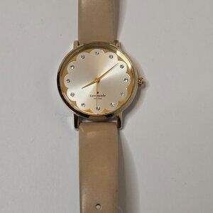 Kate Spade Metro Scallop Vachetta Leather Watch Preowned
